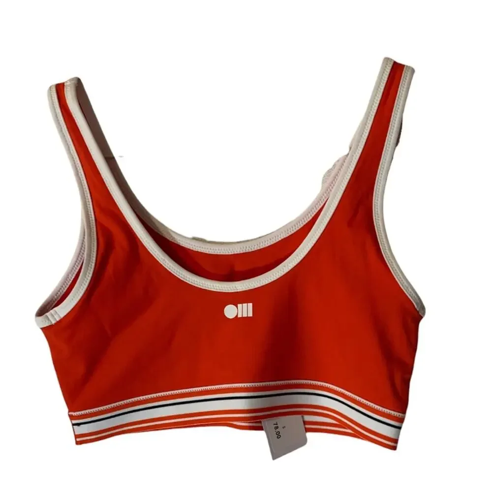 Solid & Striped womens small high tide sports bra set workout lulu gym new